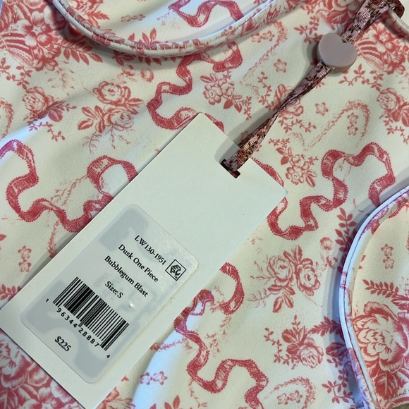 LOVESHACKFANCY Dusk Bow Print One Piece Swimsuit - Picture 6 of 9